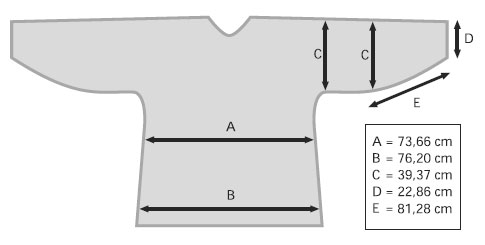 Размеры вратарского свитера